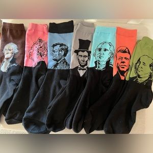 Historical Figures Socks (7 pairs)